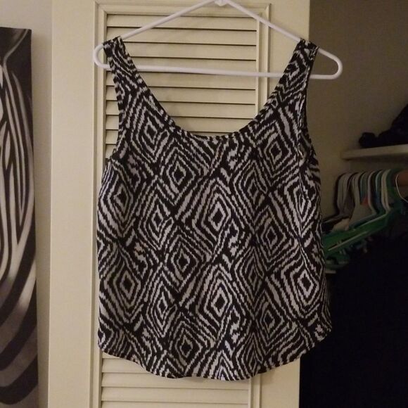 Zebra print blouse with pink zipper in back M - Picture 1 of 3